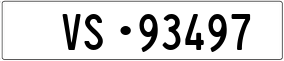 Trailer License Plate